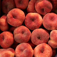 To view close up paraguayan fruit, peach background