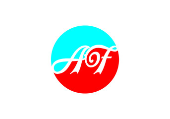 this is creative text latter AF logo