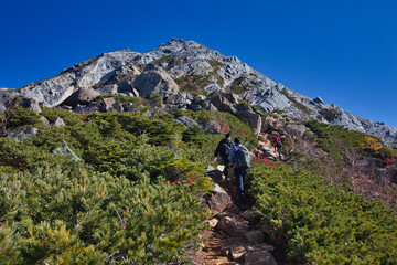 Mt.Kaikomagatake, autumn 秋の甲斐駒ヶ岳登山