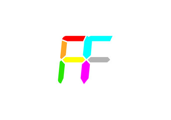 this is creative text latter AF logo