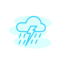 Illustration Vector graphic of rain icon template