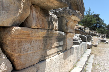 Greek ruins in Turkey. Ruins of the ancient city