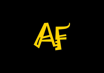 this is creative text latter AF logo