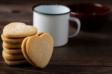 Delicious buttery biscuits filled with guava paste.