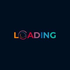 Loading circle logo design template