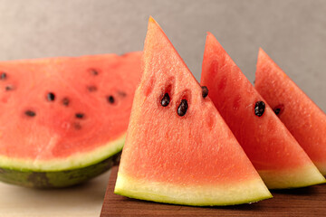Large, juicy and sweet watermelon
