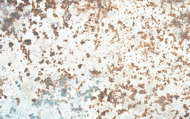 Corroded metal background Rusted grey painted metal wall