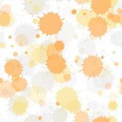 Paint stains seamless splatter, spray blots, spots