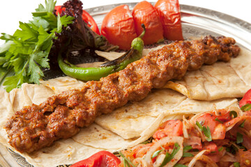 Traditional Turkish Adana Kebab - Shish Kebab