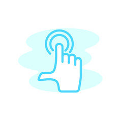 Illustration Vector graphic of touch screen icon template