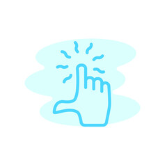 Illustration Vector graphic of touch screen icon template