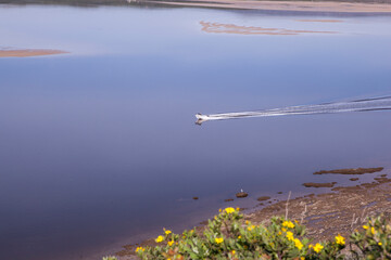 A boat at the Breede river mouth at Witsand, South Africa