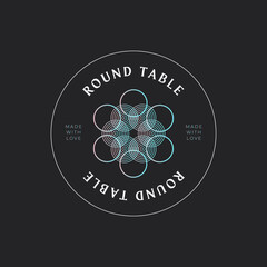 Geometric technology logo template. Vector gradient, usable for Business and Technology Logos. Flat Design. Template Element. Abstract sign.