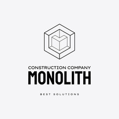 Fototapeta premium Geometric technology logo template. Vector gradient, usable for Business and Technology Logos. Flat Design. Template Element. Abstract sign.