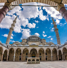 Suleymaniye Mosque in the Istanbul. Istanbul is the biggest city of The Turkey.