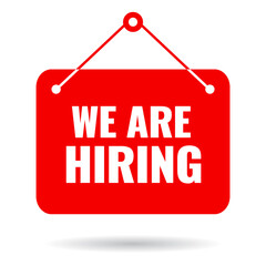 We are hiring vector sign