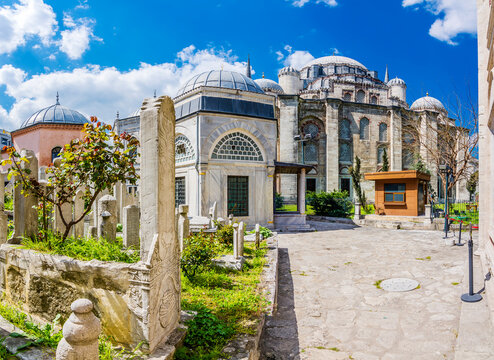 The Sehzade tombs in the Sehzade Mosque garden in Istanbul. Istanbul is populer tourist destination in the Turkey.