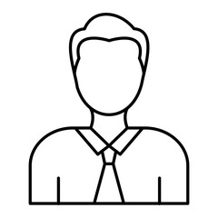 Obraz premium Visitor Outline Icon Design