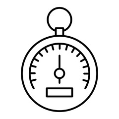 Vector Barometer  Outline Icon Design