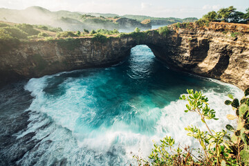 Naklejka premium Bali Landscape and Nusa Penida island