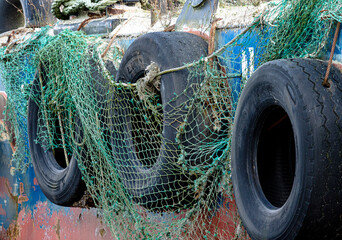 Fenders and old Fishing nets
