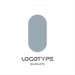 Letter O logo, stadium abstract symbol, geometric oval label. Simple Embedded letter for modern stamp monogram, logo, modern brand concept. Logotype design.