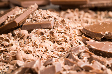 delicious sweet milk chocolate