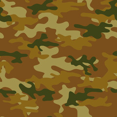 Fototapeta premium Seamless hunting camouflage, protective uniform. Vector illustration. Print for printing.