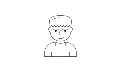 avatar people vector person flat user business icon symbol character illustration 