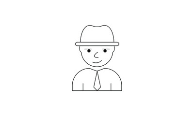 avatar people vector person flat user business icon symbol character illustration 