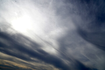 dark cloudy sky as background