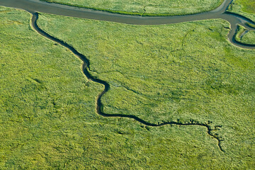 Dutch landscapes from out of a plane