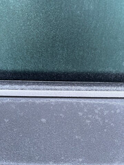 Part of Frozen car in winter - 443633929