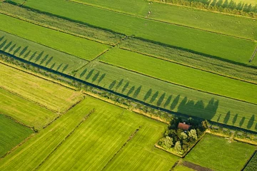 Fototapeten Dutch landscapes from out of a plane © AGAMI