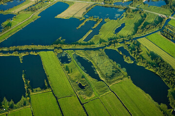 Dutch landscapes from out of a plane