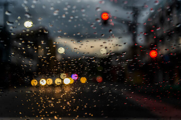 rain lanterns on the window