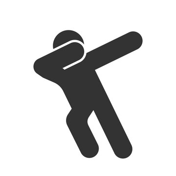 Dabbing person icon Stock Illustration