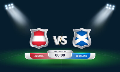 Fifa world cup Qualifier Austria vs Scotland 2022 Football Match