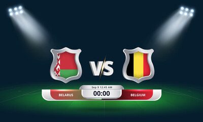 Fifa world cup Qualifier Belarus vs Belgium 2022 Football Match