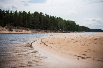 The Irbe River flows into the Baltic Sea.