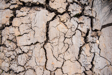 The ground has cracks in the top view.
