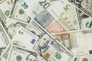 Obraz na płótnie Canvas Money for exchange background