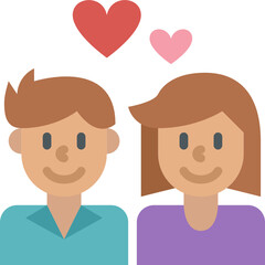 couple flat icon