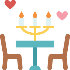 dinner flat icon