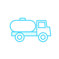 Illustration Vector graphic of truck icon template
