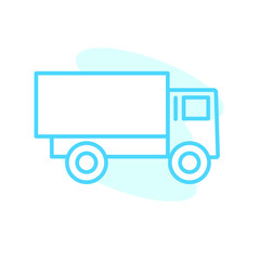 Illustration Vector graphic of truck icon template