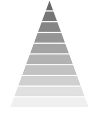 Gestreifter Farbverlauf schwarz, grau, weiß im Dreieck