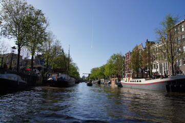 Fototapeta premium boats on the river