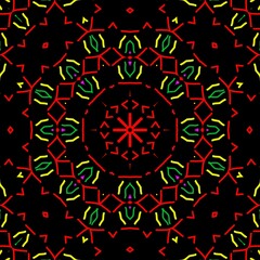 Beautiful Indian floral pattern design.