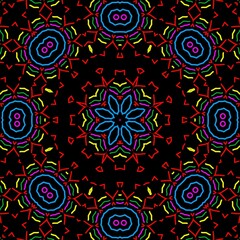 Beautiful Indian floral pattern design.